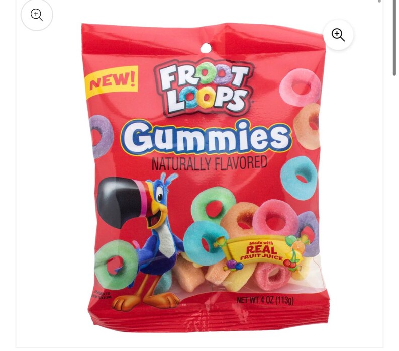 Fruit Loops Gummies Cereal Gummy Candy Tiktok Famous Etsy