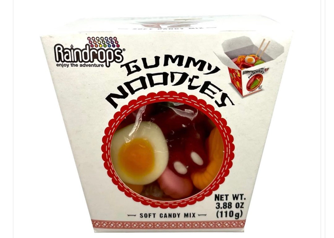 Raindrops Gummy Noodles Candy Exotic Candy Rare Candy Gummies Etsy