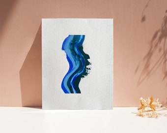 Abstract Smear Wall Art Painting 11 x 14 in