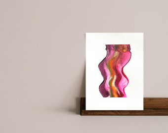 Abstract Smear Wall Art Painting 9 x 12 in