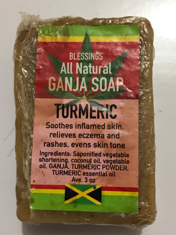 Jamaican All Natural GANJA Soap Turmeric Etsy