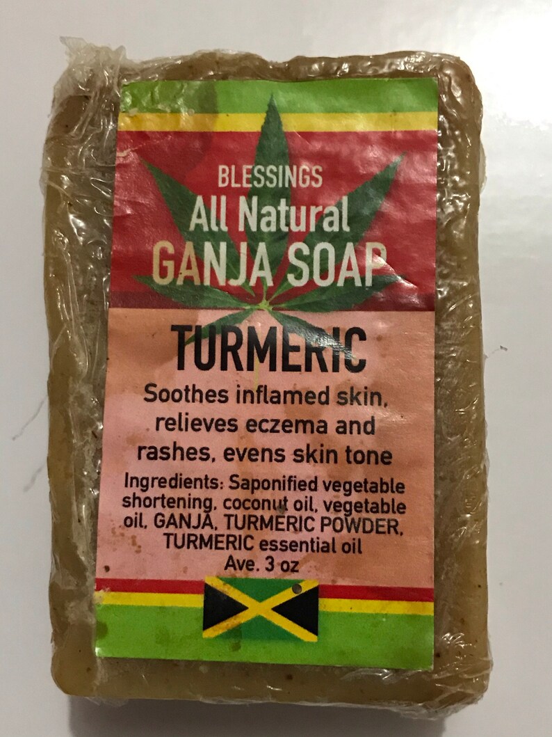Jamaican All Natural GANJA Soap Turmeric Etsy