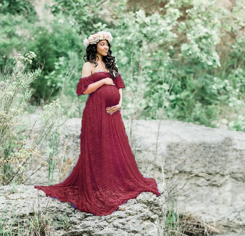 Lace Maternity Dress - Etsy
