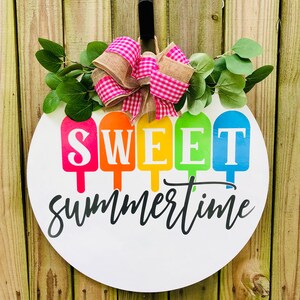 Summer Door Hanger/Door Decoration/Housewarming Gift/Front Door Wreath/Front Door Hanger/Summer Decor/Summer Hanger/Summer Door/