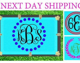 Custom Camp Trunk Monogram Decal | Summer Camp Gear | Footlocker | Camp Monogram Decal | Personalized Camp Trunk | Sticker | Name |