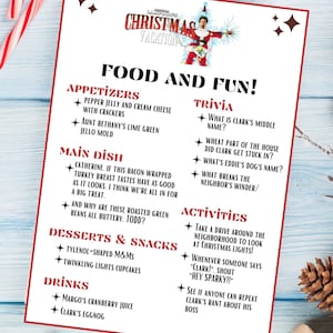 National Lampoon&#39;s Christmas Vacation |Holiday Dinner and Activities | Dinner & a movie | Christmas Movie | Christmas activities | PDF