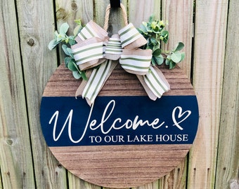 Front Door Decor | Welcome | Door Hanger | Front Door Wreath | Housewarming Gift | Home Decor | Welcome sign | Back Porch | Porch Decoration