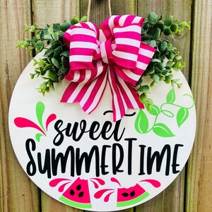 Summer Door Hanger/Door Decoration/Housewarming Gift/Front Door Wreath/Front Door Hanger/Summer Decor/Summer Hanger/Summer Door/