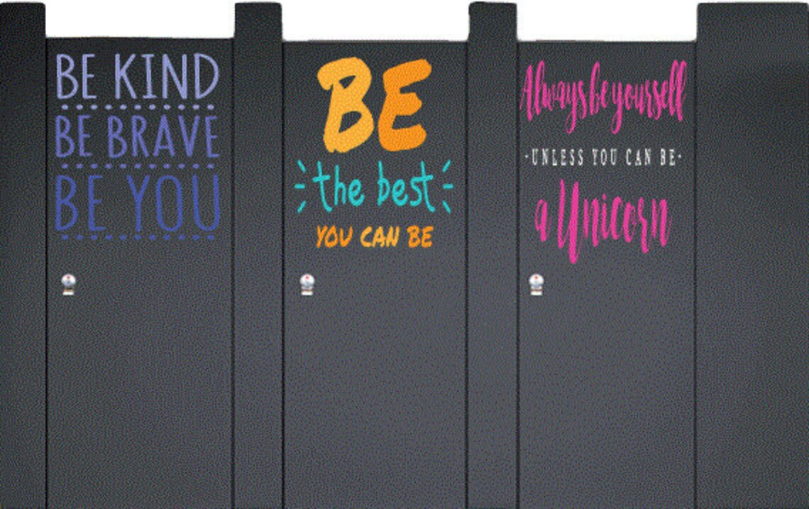 School Bathroom Stall Decals Bathroom Decals Vinyl Decals Etsy