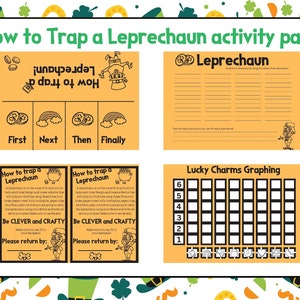 How to catch a leprechaun | St. Patrick&#39;s Day | St. Patty&#39;s Day |  Activity Pack | How to trap a leprechaun | lucky | pot of gold