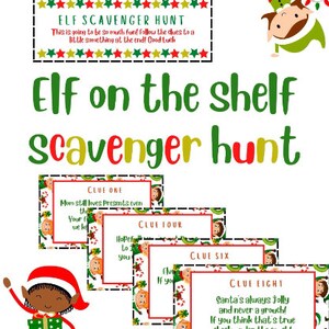 Elf | Christmas Elf | Christmas Scavenger Hunt | Scavenger Hunt | Elf on the loose | Elf Scavenger Hunt | Christmas Games |