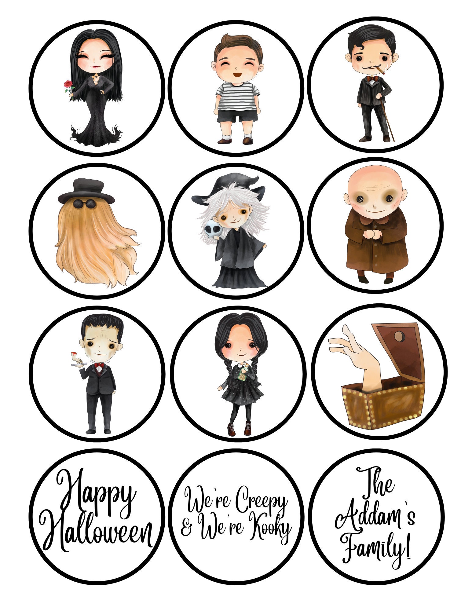 Addams family topper - Etsy México Addams family topper - Etsy México