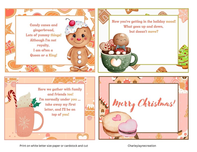 Christmas Scavenger Hunt Riddles Christmas Treasure Hunt Etsy