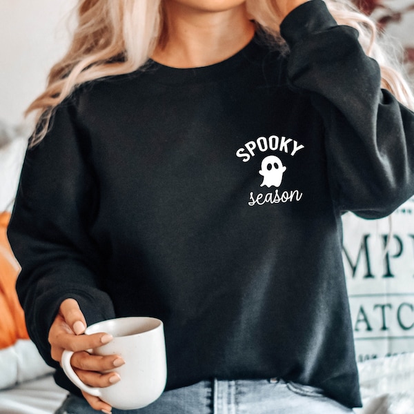 Spooky Season Sweatshirt, Womens Halloween Shirt, Cute Spooky Ghost Shirt, Ghost Halloween Shirt, Halloween Party Shirt, Fall Graphic Tee