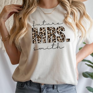Future Mrs Shirt, Custom Mrs Shirt, Last Name Shirt, Personalized Mrs Shirt, Bride To Be Shirt, Engagement Gift, Wedding Shirt