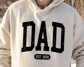 Dad Est Year Sweatshirt, Fathers Day Gift Dad, Christmas Dad Gift, Dad Announcement Gift, New Dad Shirt, Dad To Be Shirt, Dad Birthday Shirt
