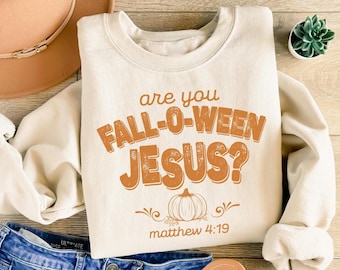 Retro Fall Religious Shirt, Are You Fall-O-Ween Jesus, Womens Christian Shirt, Follow Jesus Shirt, Bible Matthew Shirt, Cute Thankful Shirt
