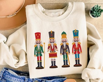 Christmas Nutcracker Sweatshirt : Festive Holiday Sweater, Xmas Party Tee