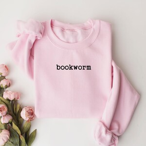 Bookworm Sweatshirt, Cute Books Lover Sweatshirt, Books Club Shirt, Books Lover Gift, Back To School Shirt, Elementary Teacher Shirt image 3
