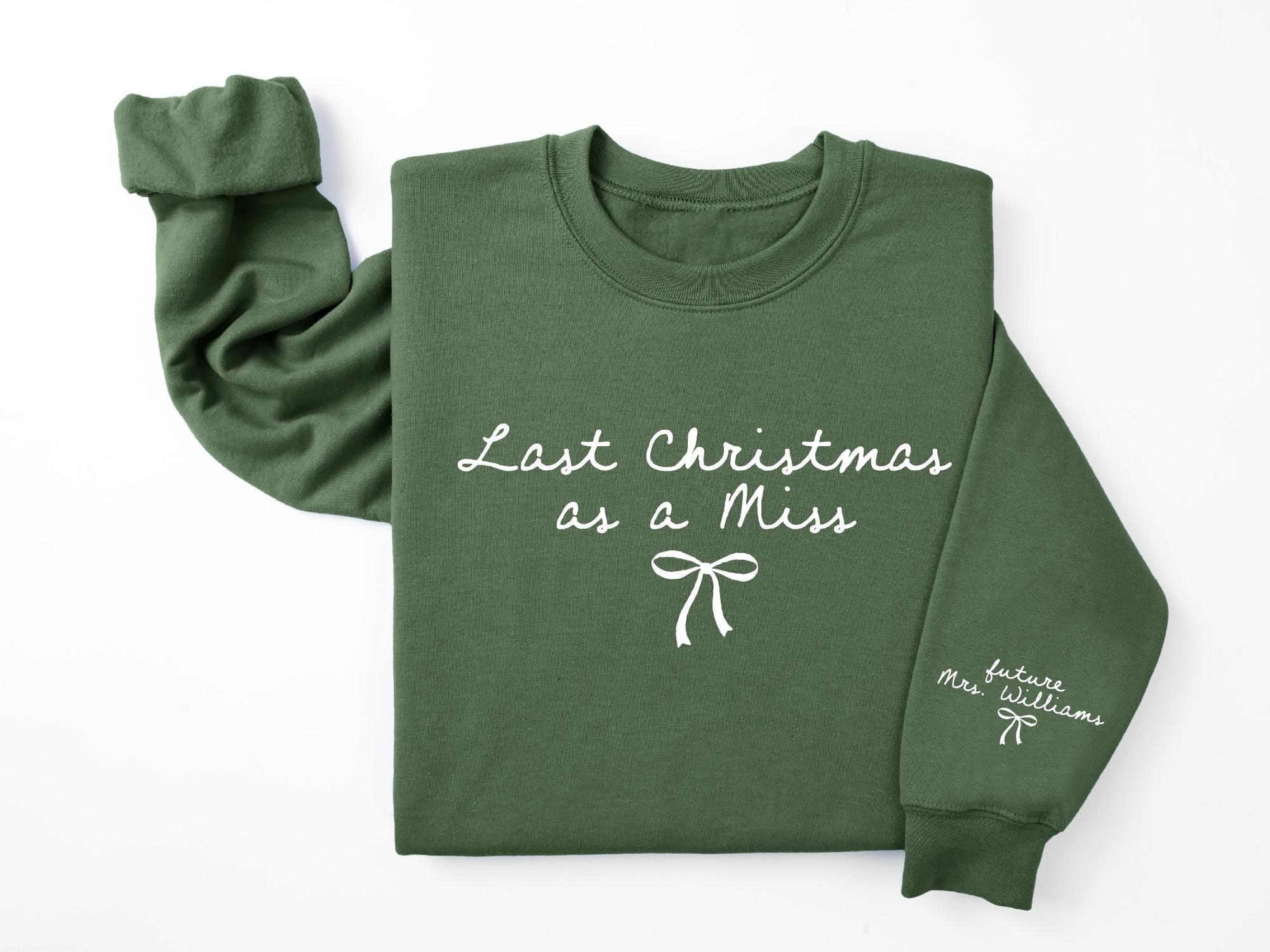 Our Last Christmas until we are Mr & Mrs Jumper Sweatshirt Sweater Gift Engagement Personalised