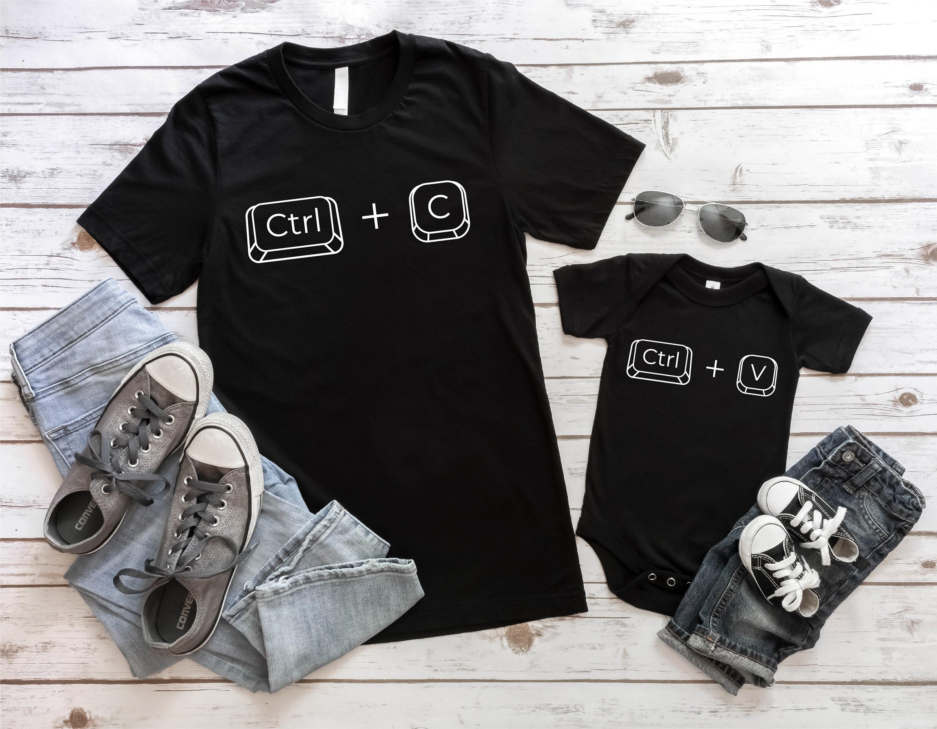 Copy Ctrl C & Paste Ctrl V T Shirt Family Gift Matching Set Copy Ctrl C & Paste Ctrl V T Shirt Family Gift Matching Set