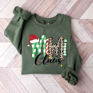 Mimi Claus Sweatshirt, Grandma Christmas Sweater, Nana Granny Gigi Mimi Mama Grammy Gift, Gift for Grandmom Sweatshirt, Cute Christmas Gift