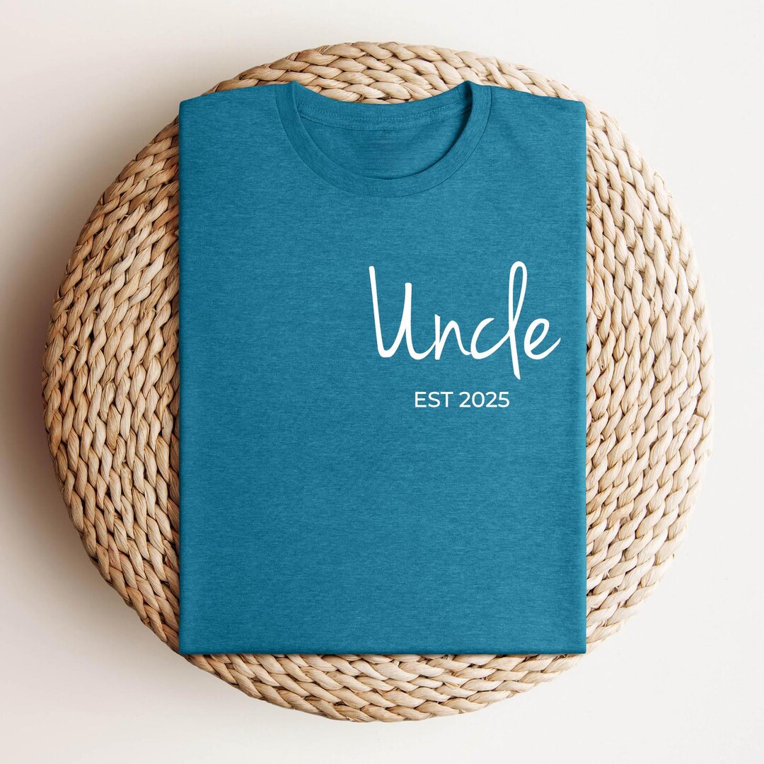Custom Uncle Est Shirt, Fathers Day Gift Uncle, Personalized Uncle Gift ...