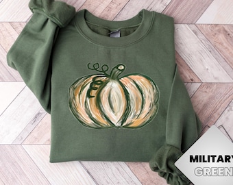 Pumpkin Sweatshirt, Pumpkin Sweater, Jack-o-Lantern Sweatshirt, Halloween Crewneck Sweatshirt, Halloween Sweater, Women Fall Tee, Fall Shirt