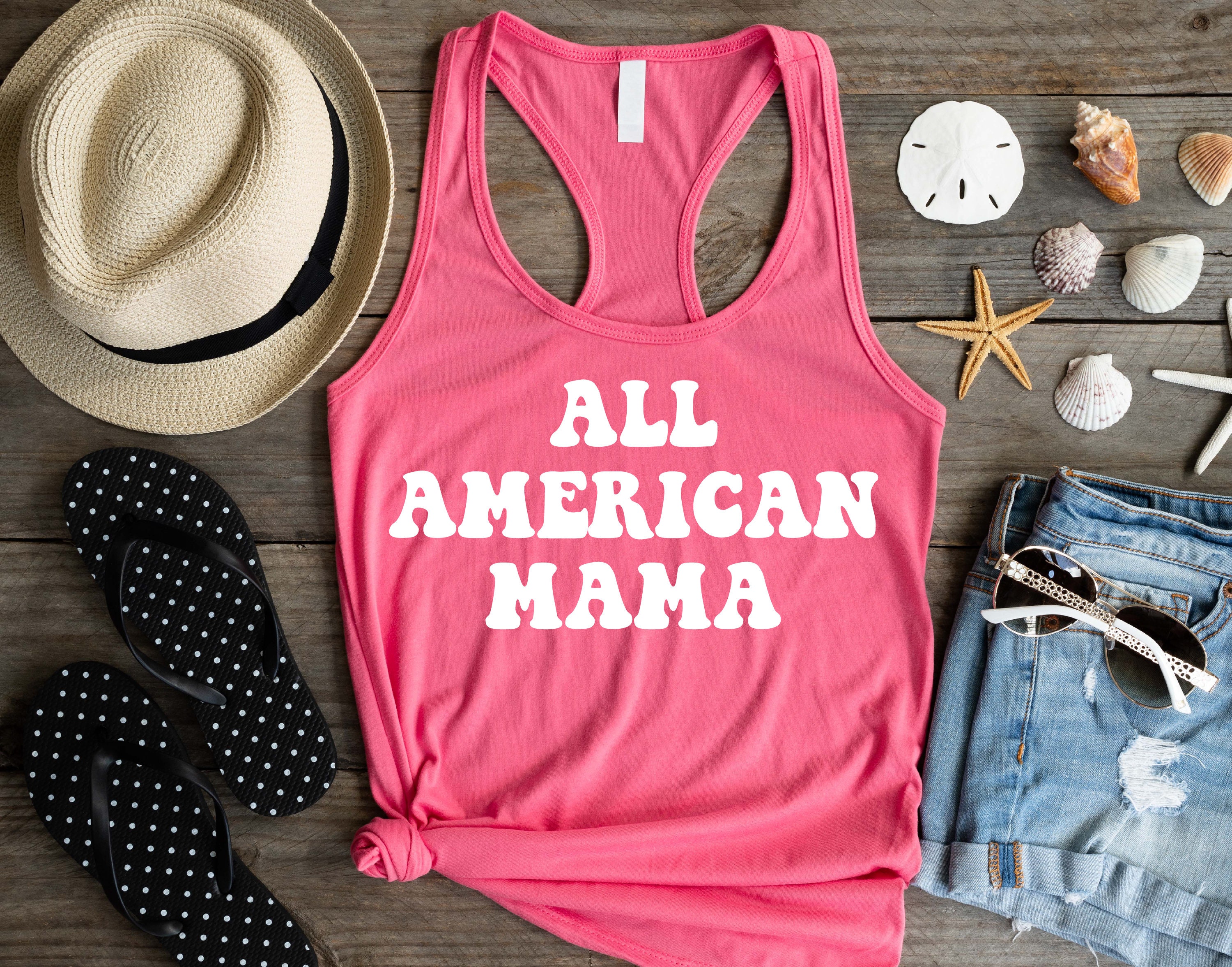 Red White Blue Tank - Etsy