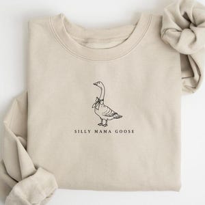 One Silly Goose Mom Sweatshirt, Mama Goose Coquette Bow Shirt, Silly Goose Birthday Party Outfit, Family Goose Theme 1st Birthday Gift