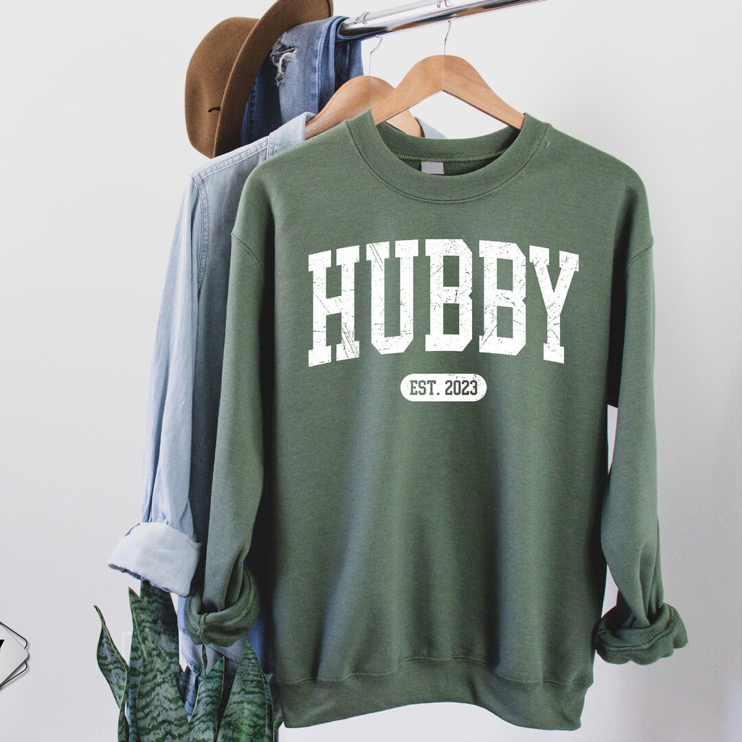 Personalize Hubby Est Sweatshirt, Father's Day Gift, Gift for Husband ...