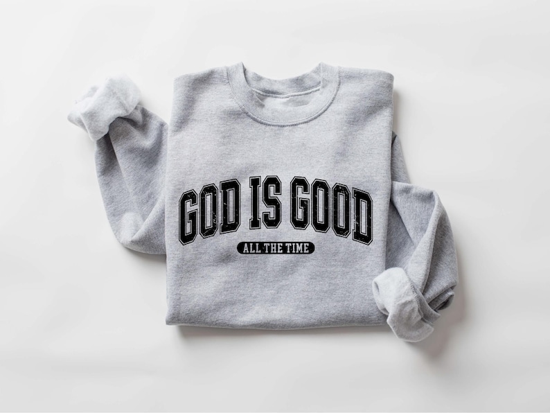 Christian Christmas Sweatshirt, God Is Good, Womens Religious Sweatshirt, Faith Sweatshirt, Christian Sweatshirt, Bible Verse, Jesus Lover bild 5