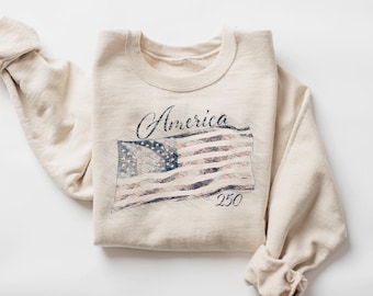 America 250 Sweatshirt, USA 250th Anniversary Shirt, Patriotic Fourth of July Shirt, USA 1776 2026 Outfit