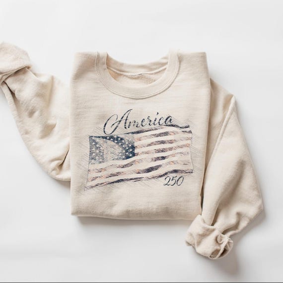 America 250 Sweatshirt, USA 250th Anniversary Shirt, Patriotic Fourth of July Shirt, USA 1776 2026 Outfit