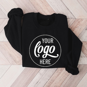 Custom Logo Sweatshirt, Small Business Custom Logo, Real Estate Sweatshirt, Team Staff Logo Shirt, Custom School Logo Shirt, Company Logo image 5