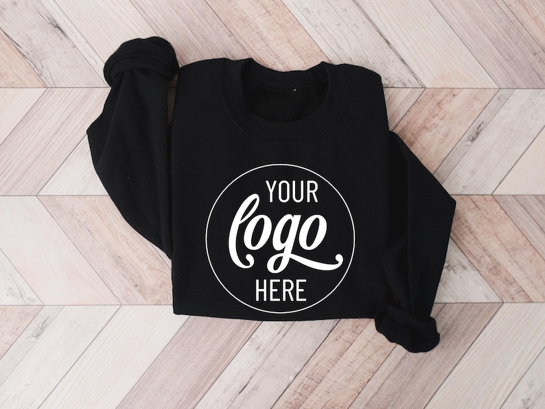 Custom Logo Sweatshirt, Small Business Custom Logo, Real Estate Sweatshirt, Team Staff Logo Shirt, Custom School Logo Shirt, Company Logo image 5