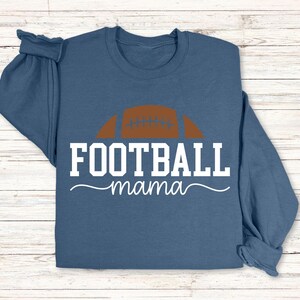 Football Mama Sweatshirt, Football Mom Gift, Mom Team Jersey Crewneck, Gift for Cheer Mom, Football Season Mom Gift, Touch Down Season Shirt image 6