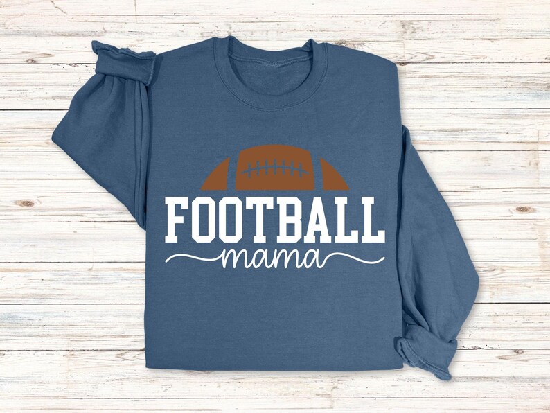 Football Mama Sweatshirt, Football Mom Gift, Mom Team Jersey Crewneck, Gift for Cheer Mom, Football Season Mom Gift, Touch Down Season Shirt image 6