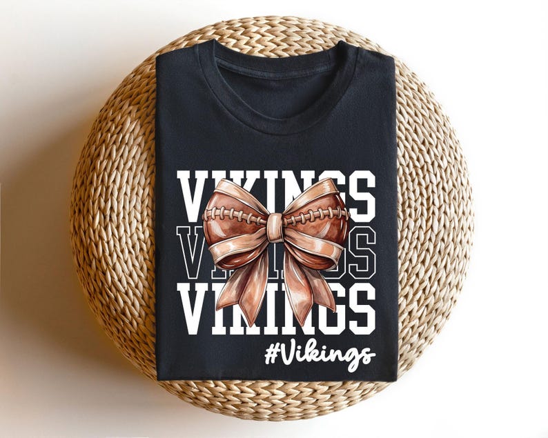 Cute Football Mom Shirt, Custom Mascot Bow Shirt, Coquette Bows School Spirit Shirt, Cheer Mascot Tee, Football Team Jersey, Football Season image 3