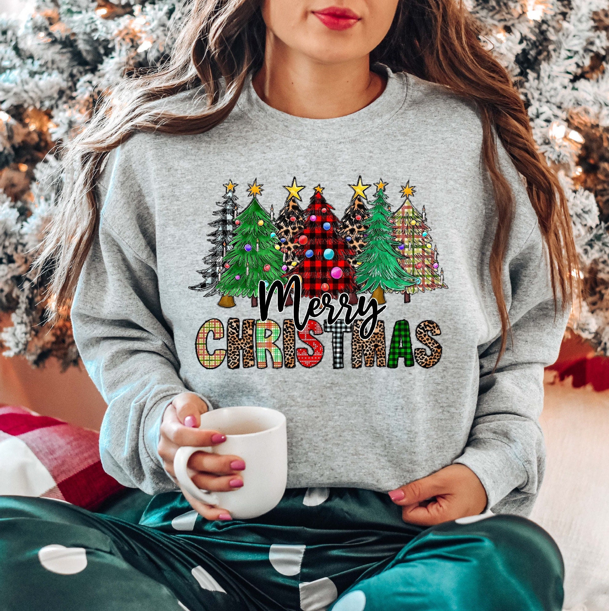 Christmas sweatshirts women online