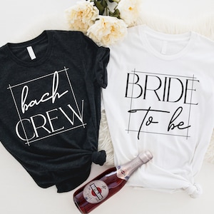 Bride To Be Shirt, Bach Crew Shirts, Bachelorette Party Favors, Wedding Gifts, Bridal Shower Tee, Engagement Party Shirts, Bridesmaid Shirt