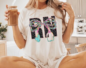 Registered Nurse Sweatshirt, RN Shirt, Heart RN Shirt, Nursing Shirt, Nursing School Tee, Nurse Week Shirt, Nurse Student Shirt