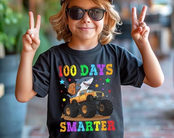 Boys 100 Days Smarter Sweatshirt, Kids 100th Day Of School Celebration, Happy School Shirt