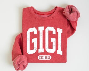 Gigi Est Sweatshirt, Custom Grandma Gift