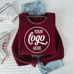 Custom Logo Sweatshirt, Small Business Custom Logo, Real Estate Sweatshirt, Team Staff Logo Shirt, Custom School Logo Shirt, Company Logo image 6