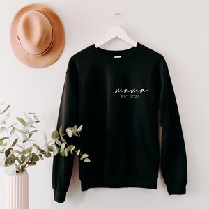 Custom Mama Est Sweatshirt Personalized Mother's Day - Etsy