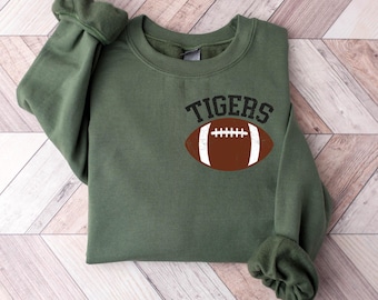 Custom School Mascot Name Sweatshirt, School Spirit Shirt, School Team Mascot Shirt, School Team Name Gift, Favorite Team Shirt, School Logo
