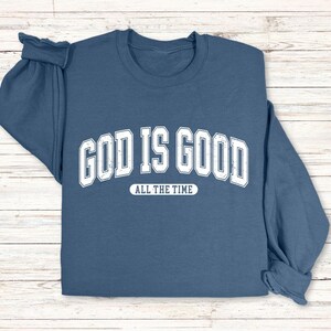 Christian Christmas Sweatshirt, God Is Good, Womens Religious Sweatshirt, Faith Sweatshirt, Christian Sweatshirt, Bible Verse, Jesus Lover bild 6