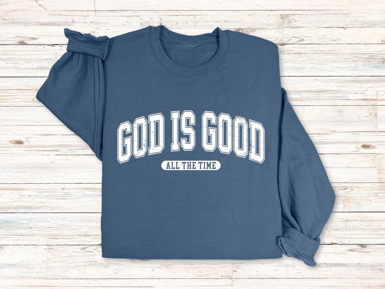 Christian Christmas Sweatshirt, God Is Good, Womens Religious Sweatshirt, Faith Sweatshirt, Christian Sweatshirt, Bible Verse, Jesus Lover bild 6