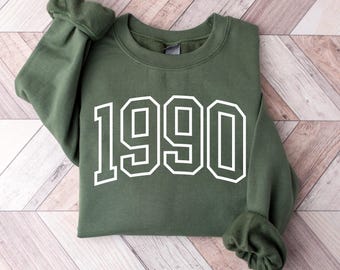 Custom Birth Year Sweatshirt, Personalize Birthday Shirt, Birthday Girl Shirt, Birthday Gift, 30th Birthday, 40th Birthday, 50th Birthday